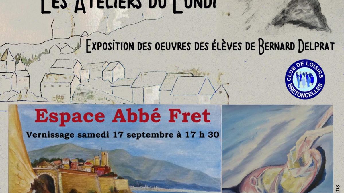 Affiche club de loisirs expo les ateliers du lundi 3