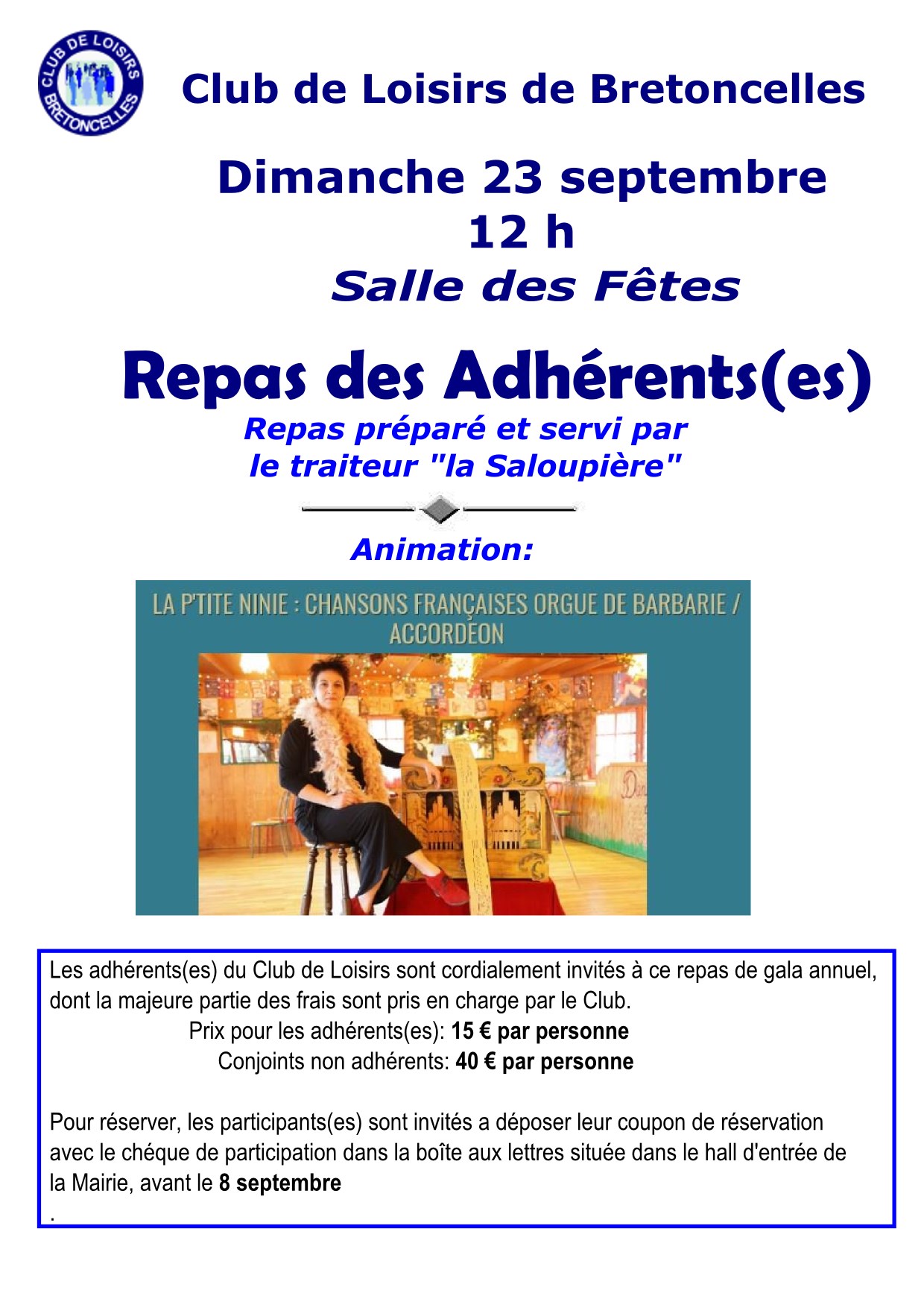 Repas du club 2018