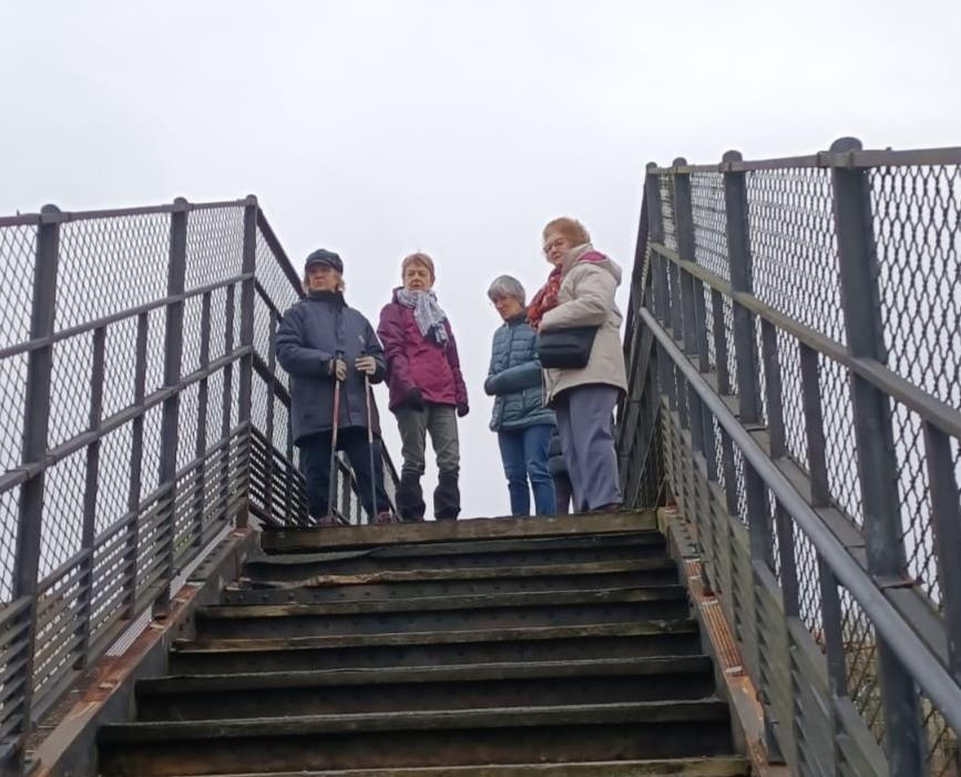 Sur la passerelle